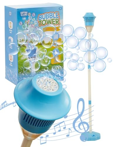 Venture Club Bubble Machine Lantern - Automatic Bubble Maker - Bubbles for Kids & Toddlers, Garden Toys & Games for Outdoor Play, Party & Active Fun - Free Standing, Easy Setup, Children Aged 3+