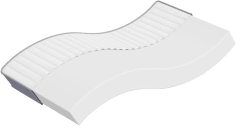 QUAHEAS Madrass skum medelmjuk 70 x 200 cm med ventilerande överdrag, vändbar, ergonomiskt vadderad, perfekt som sovunderlägg, rullmadrass, bäddmadrass för sovrumskomfort