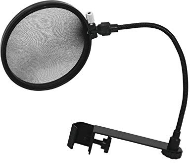 OMNITRONIC Mikrofon-Popfilter schwarz | Mikrofon-Popfilter für Studio-Anwendungen