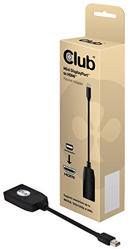 CLUB3D CAC-1101 - Adaptador HDMI/Mini DisplayPort, Negro