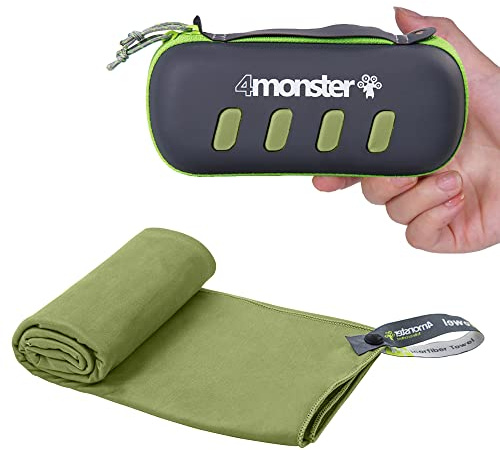 4Monster Microfiber Towel, Travel Towel, Camping Towel,Medium Size 24 x 48¡±, Fast Drying, Soft Light Weight,Suitable for Gym, Beach, Swimming, Backpacking and More