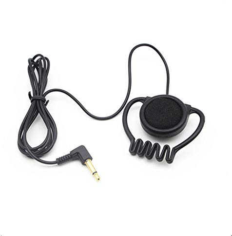 Saidbuds 100er Pack Einseitiger Kopfhörer Mono Stereo Ohrhörer Weicher Ohrhaken Kopfhörer EIN Ohrhörer für Reiseleitersystem (Mono)