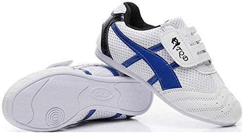 Taekwondo Shoes, Martial Arts Sneaker Boxing Karate Kung Fu Shoes Stripes Sneakers Lightweight Shoes For Women And Men (Color : White, Size : 44)