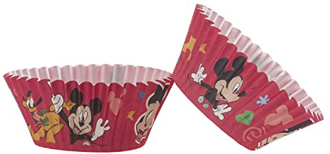 Dekora - Mickey Mouse Cupcake Cases, Paper Cupcake Cases - 25 Units
