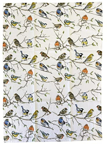 Ambiente Europe Geschirrtuch Birds Meeting Vögel, 50x70 cm, Baumwolle