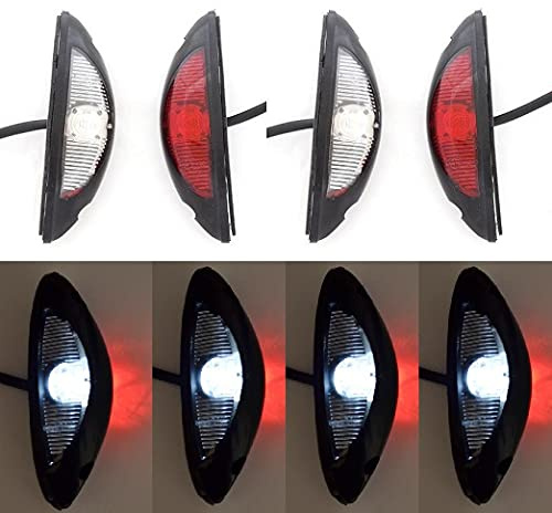 24/7 AUTO 8 x LED Seitenmarkierungsleuchte rot weiß LKW Anhänger