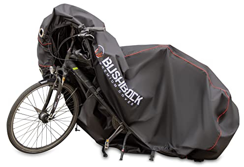 BUSHBOCK® Premium Ripstop - wasserdichte & wetterfeste Fahrradgarage aus Ultra reißfestem Material - Extra stark - Schutzhülle für 1-3 Fahrräder