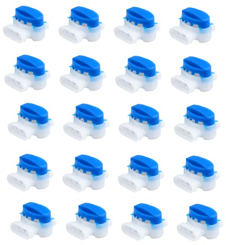20 Stück Kabelverbinder, Cable Connectors Anschlussklemmen Kabelklemmen 314 Kabel Verbinder für Automower Rasenmäher Mähroboter von Husqvarna & Gardena, Wasserabweisend, Aus ABS Material