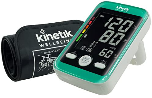 Kinetik Wellbeing Advanced Blood Pressure Monitor - Universal Comfort Cuff (22-42cm) for Upper Arm – Home use – in Association with St John Ambulance