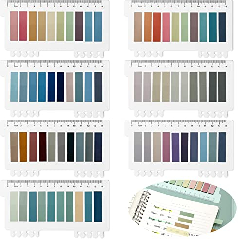 SourceTon Haftnotizen mit Lineal für Seitenmarkierung, Klassifizierungsdatei (7 Blatt), 1400 Stück