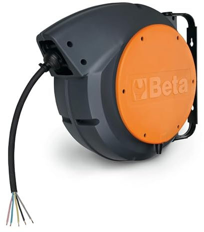 Beta 1848 10-H05 - Avvolgitore automatico con cavo 5Gx1,5 mm², staffa orientabile, protezione termica