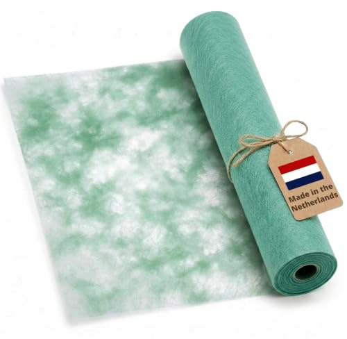 DecoHomeTextil Deco Himmel Vlies Tischläufer Salbeigrün 60cm x 25m | Tischband Dekoration Dekor