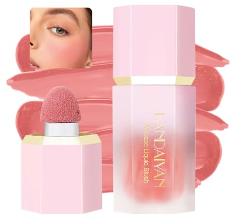 Flüssiges Rouge Matte Natürliches, Cream Blush Langanhaltend, Blush Stick, Leichter Aufbaubarer Rouge Flüssig (02#rose)