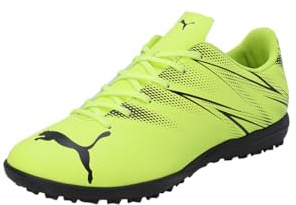 PUMA Men's Cleats Soccer Futsal Training Shoes Adult, Electric Lime/Puma Black, 28.0 cm