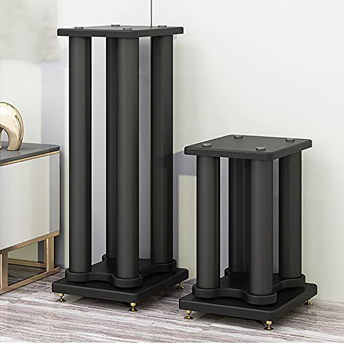 Pieds d'Enceintes 2 Supports d'enceintes Robustes, pour Satellites et Petites Enceintes de bibliothèque, Plateau en Bois MDF pour réduire efficacement Le Bruit (Taille : 40 cm)