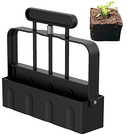 Rurunklee Handgehaltener Bodenblockierer 5 x 5cm Saatgut Block Macher auf einmal Boden Block Maker für Boden-Block für Saatgut Start Garten Boden Blumenerde für Outdoor-Pflanzen