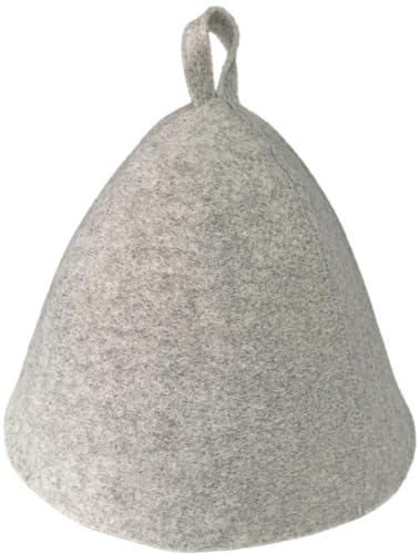 JOCERO® - Saunahut 70% Wolle, Wollfilz Kappe für Damen und Herren, Saunamütze Wellness aus Filz, Sauna Hut Mütze Premium Qualität, Universalgröße Saunakappe