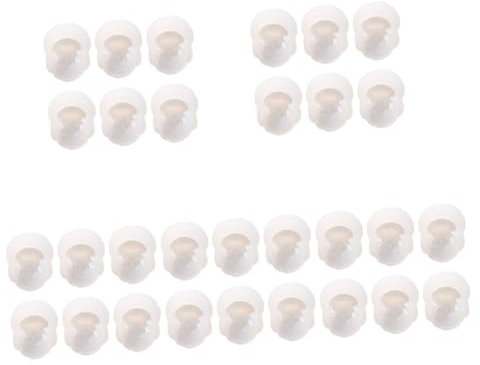 TEHAUX 30 Stk Schmuckform Silikonformen bastelmaterial schmuck machen Silikonhandwerk Diy-Schmuck-Bastelform DIY formen Heim-DIY-Material Epoxid-Silikonform selber machen Kieselgel Weiß
