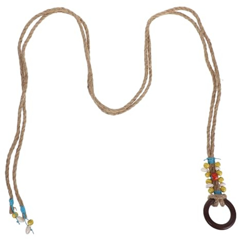 Beaupretty Cordoncino Regolabile Fibbia Legno Per Accessorio Per e Look Casual Estivi