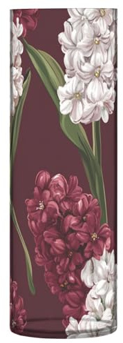 Safari Giacinti Borgogna Grande Vaso in Plastica 30 cm Estetico Decorativo Vasi Matrimonio per Interni Camera da Letto Sala da Pranzo Decor