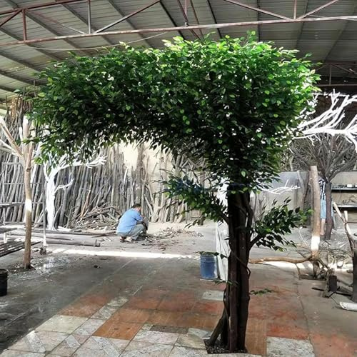 Interior Al Aire Libre Árboles De Higuera Artificiales Flor De Seda Falsa Hecha A Mano Árbol De Los Deseos con Césped para La Oficina En Casa Evento De Boda Fiesta Restaurante Decoración De