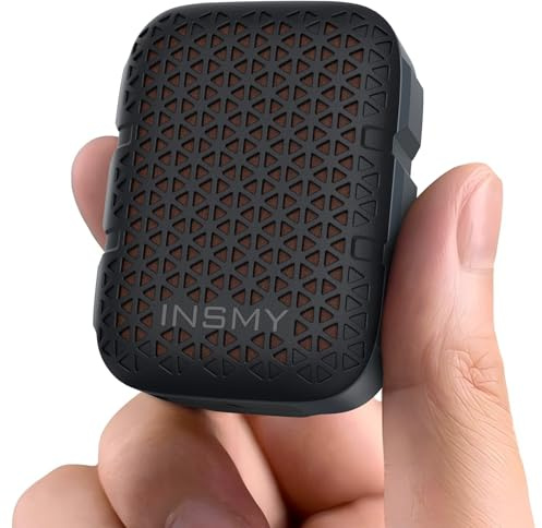 INSMY Altoparlanti Bluetooth indossabili, impermeabile IP67, piccolo altoparlante personale portatile clip-on, suono pulito, coppia stereo, wireless 5.4/ENC microfono incorporato/leggero per golf