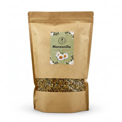 Manzanilla (Matricaria chamomilla) séché en vrac 250 g – pour infusions, 100% naturel, sans additifs – La Herbera