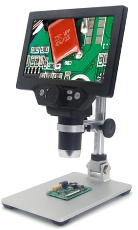 Accessori per microscopi Microscopio digitale G1200 elettronico 1 2MP 1-1200x. Lente di amplificazione continua con 2 luci di riempimento Durata e prestazioni affidabili(G1200 with battery)