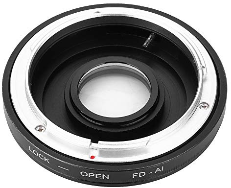 Zunate FD-AI Objektivadapter Linsfästes Anslutningsring för SLR-kamera Från FD Till AI, Focus