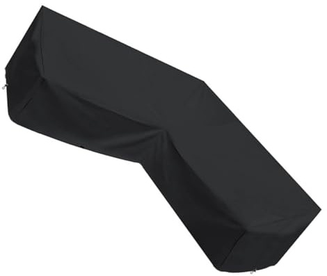 Angoily Housse Imperméable pour Canapé D’Angle 210D Oxford 215X215X87 CM Protection Extérieure pour Meubles de Jardin et Terrasse Couverture Résistante aux Intempéries pour Patio