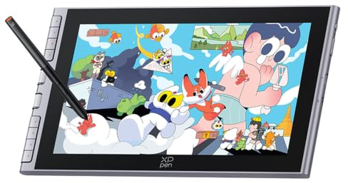 XPPen Artist 12 3rd Drawing Tablet with 11.9 FHD IPS Screen, X4 Chip Stylus with 16K Pen Pressure, 8 Shortcut Keys & Dual Dial–Ideal for Beginners, Requires PC/Laptop Connection