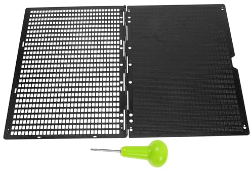 Tavoletta Scrittura Braille in Plastica Nera 27 Linee 30 Celle | Stylus, Kit Scrittura Braille, Piastra Braille per Non Vedenti Festa Scuola Decor
