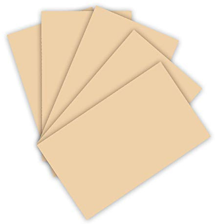 folia 6122/4/10 - Tonkarton 220 g/m², Bastelkarton in chamois, DIN A4, 100 Blatt, als Grundlage für zahlreiche Bastelarbeiten