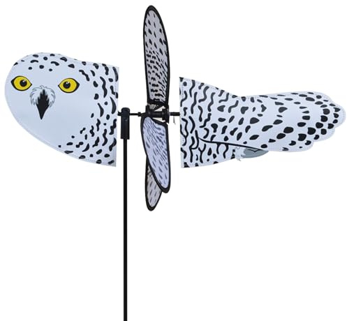 Premier Kite PKGIPSNO Girouette Oiseau Chouette des Neiges, Multicolore, 45,7 x 32 x 70 cm