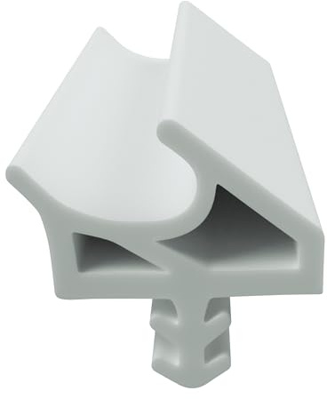 DIWARO® Zimmertür-Dichtung ZT037 | weiß, braun und grau | 5 lfm für Zimmertüren und Innentüren. Zum Schallschutz und abdichten der Tür. Bestehend aus TPE (Thermoplastischen Elastomer)