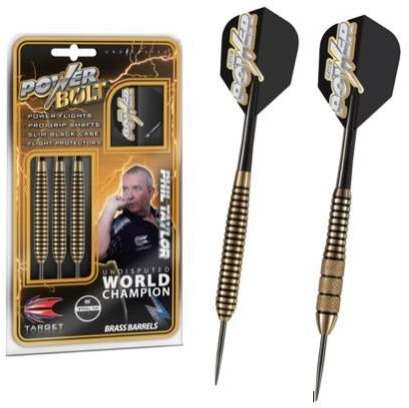 Target Phil Taylor POWER BOLT Messing Darts Set 22 G oder 24 g