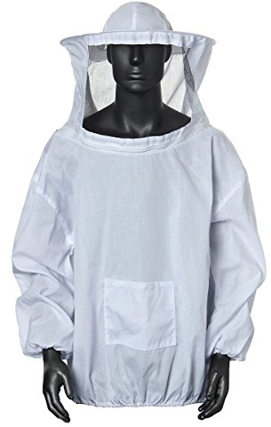 Jzhen Imkerjacke mit Hut, Bienenzucht Anzug Faltbare Bienenzucht Schleier Bee Schutzanzug Kittel