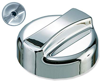 Bouchon de Rechange pour évier de Cuisine avec Valve Excentrique - Plastique chromé - H 30 mm x ø 44 mm