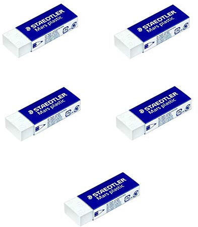 Staedtler 526 B20 Radierer rasoplast phtalat und latexfrei, 65 x 13 x 23 mm, Schachtel, weiß