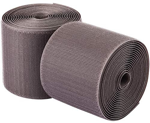 WILLBOND 2 Pack 10 ft x 3 Inch Cable Floor Strip Cable Cover Cords Carpet Protector Management Hook and Loop Tape for Wires on Floor Cords and Prevent a Trip Hazard (Gray)