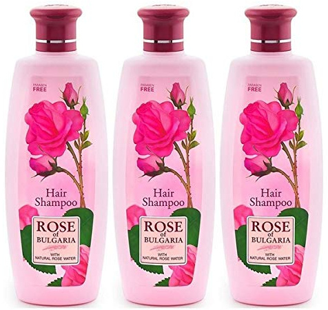 BioFresh Rose of Bulgaria Shampoo for All Hair Types with Rosewater 3 x 330 ml