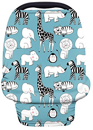 Wanyint Babyschalen-Baldachin, Motiv: Safari-Tiere
