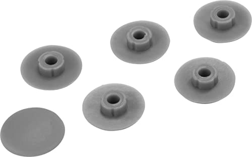Cornat Lot de tampons - Compatible avec divers abattants de WC Cornat avec décor - Gris - Plastique/amortisseur/ensemble de tampons/pièces de rechange/accessoires / TEC365037