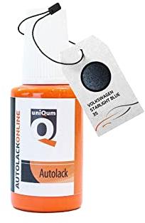 uniQum Autolack Lackstift fürs Auto für Volkswagen Starlight Blue 3S Autolack Reparatur 30 ml