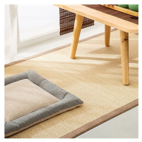 XILYZMO Bambusteppich, Japanisch Sommer Bambus-Teppich, Rutschfest Schlafen Bereich Teppiche, 1.5/2cm Dick Natürlich Leicht Zu Reinigen Krabbeldecke Für Balkon ( Farbe : 1.5cm , Größe : 80(W)x150(L)cm