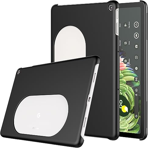 Foluu Slim Fit Tablet Case for Google Pixel Tablet 2023, Compatible with Charging Speaker Dock, Ultra Thin Matte PC with Non-Slip Grip Full Protective Cover for Google Pixel Tablet 2023 (Black)