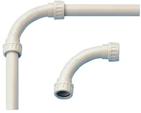 6PZ CURVA di raccordo 90° per tubo rigido tenuta stagna Ø 32 mm IP65 in PVC grigio impermeabile