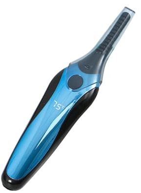 FRCOLOR Rizador de Pestañas Calefacción Eléctrica, Carga Usb, Calentamiento Rápido 10 S, Cabezal Ancho, para Mujeres
