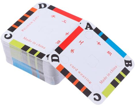 Operitacx 200st Handgestricktes Shuttle-stück Tablet Weben Für Anf?nger Diy-werkzeuge Occhi-shuttle-webwerkzeug Shuttle Für Webwerkzeuge Webset Papierstau Armband Mini Weiß