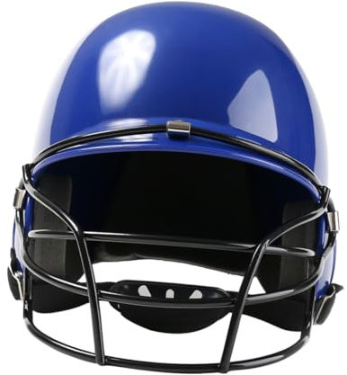 KOMBIUDA Helm Mit Gesichtsschutz Für Baseball Leichte Abs-Konstruktion Mit Belüftungslöchern Gepolsterte Innenseite Für Kopfschutz Metall-Rahmen Für Schutz Und Klare Sicht Bei Outdoor-Sport